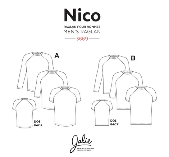 3669 / Nico Raglan Tees