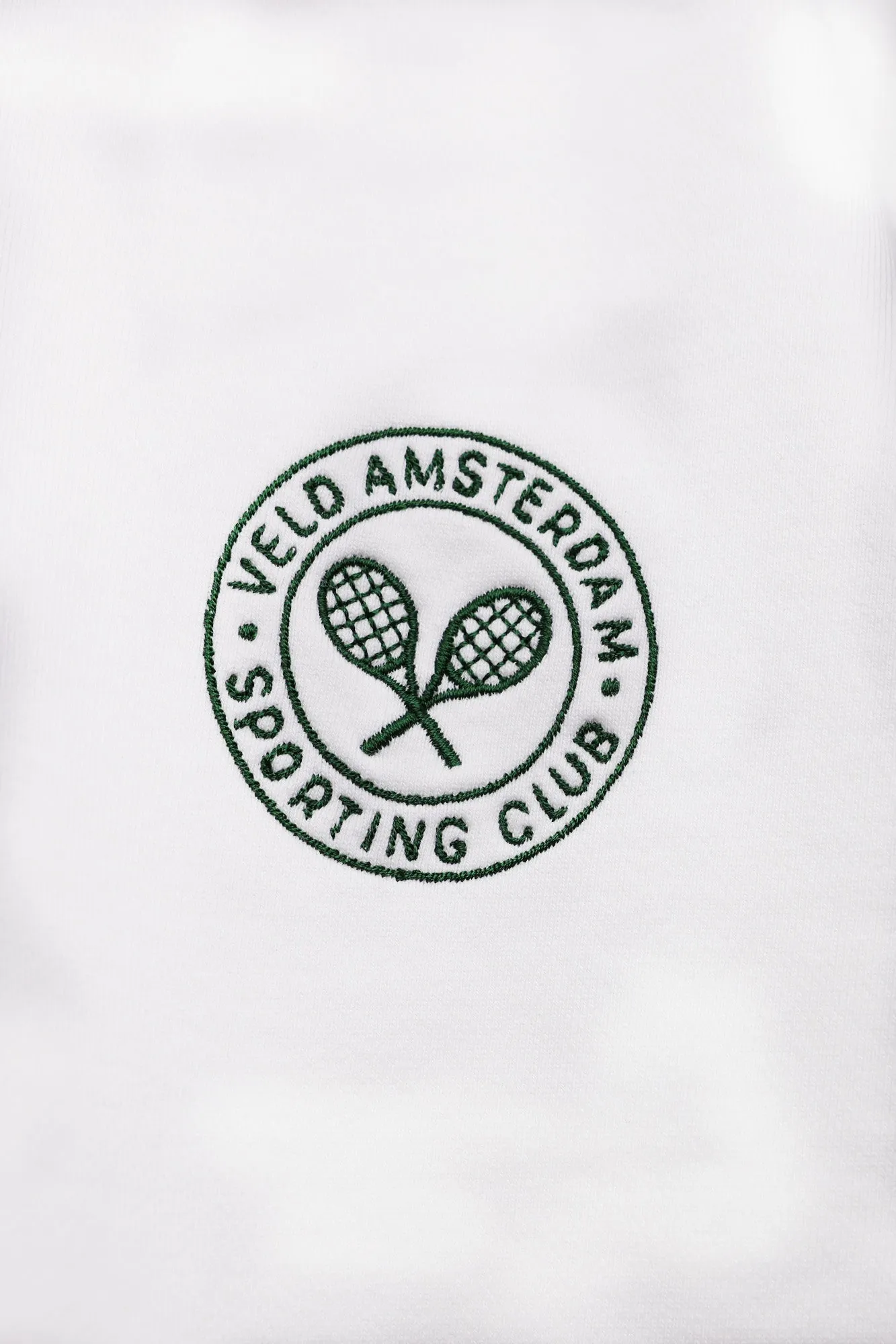 Amstel Sporting Club Cropped Sweat Shorts White