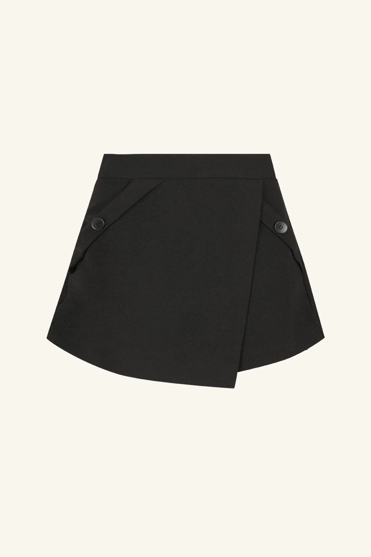 AMURA WRAP DETAIL SKORT - BLACK