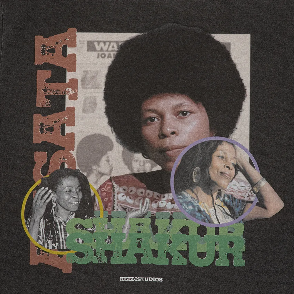 ASSATA SHAKUR Tee 'Gray Wash'