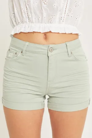 Aubrey Denim Shorts (Moss)