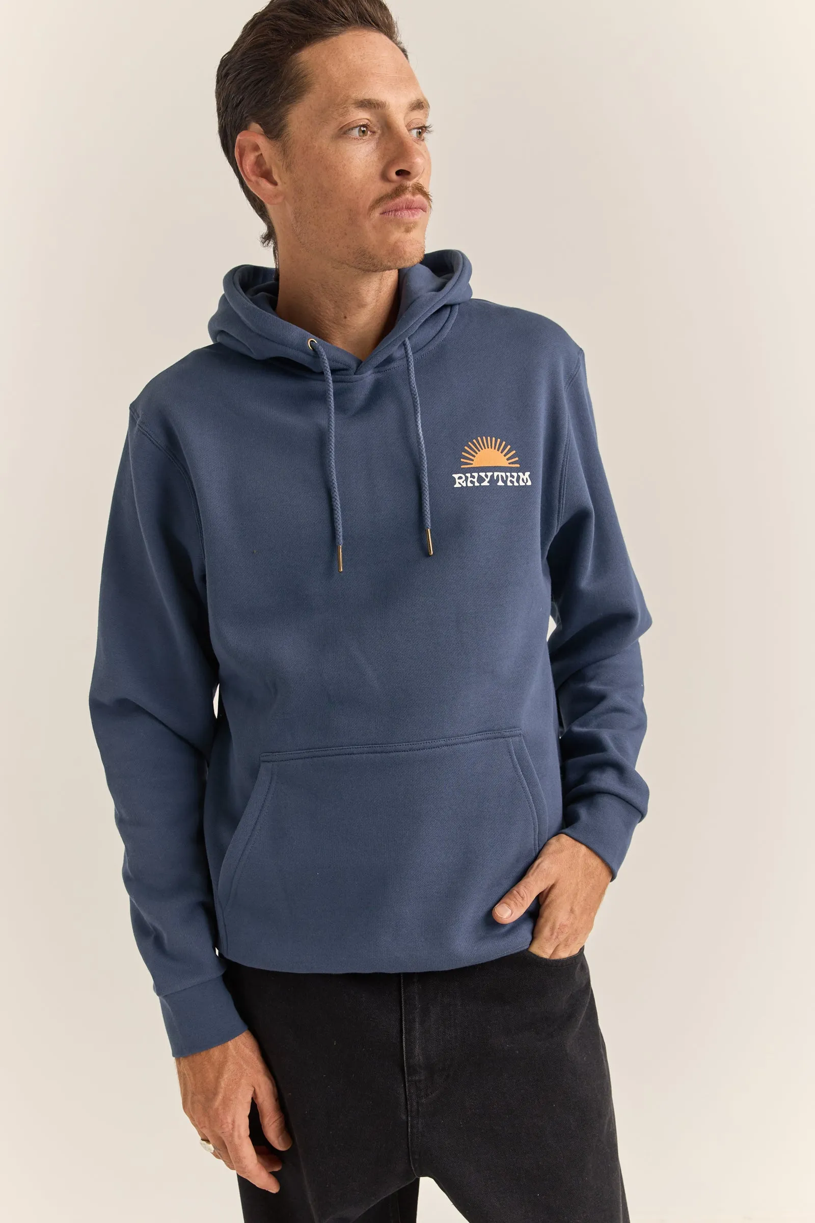 Awake Fleece Hood Navy