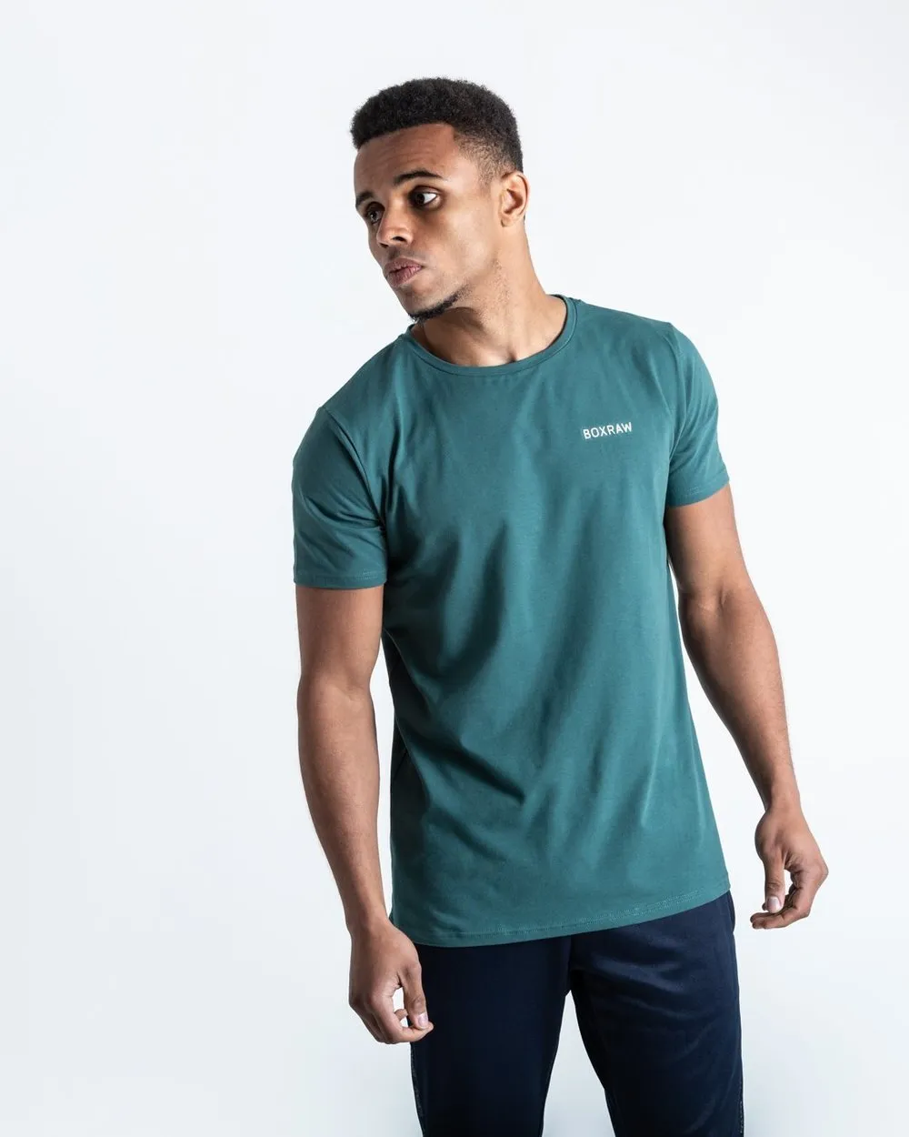 BOXRAW LOGO T-SHIRT - GREEN