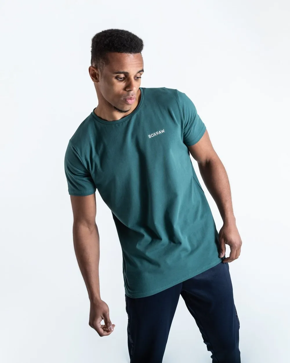 BOXRAW LOGO T-SHIRT - GREEN