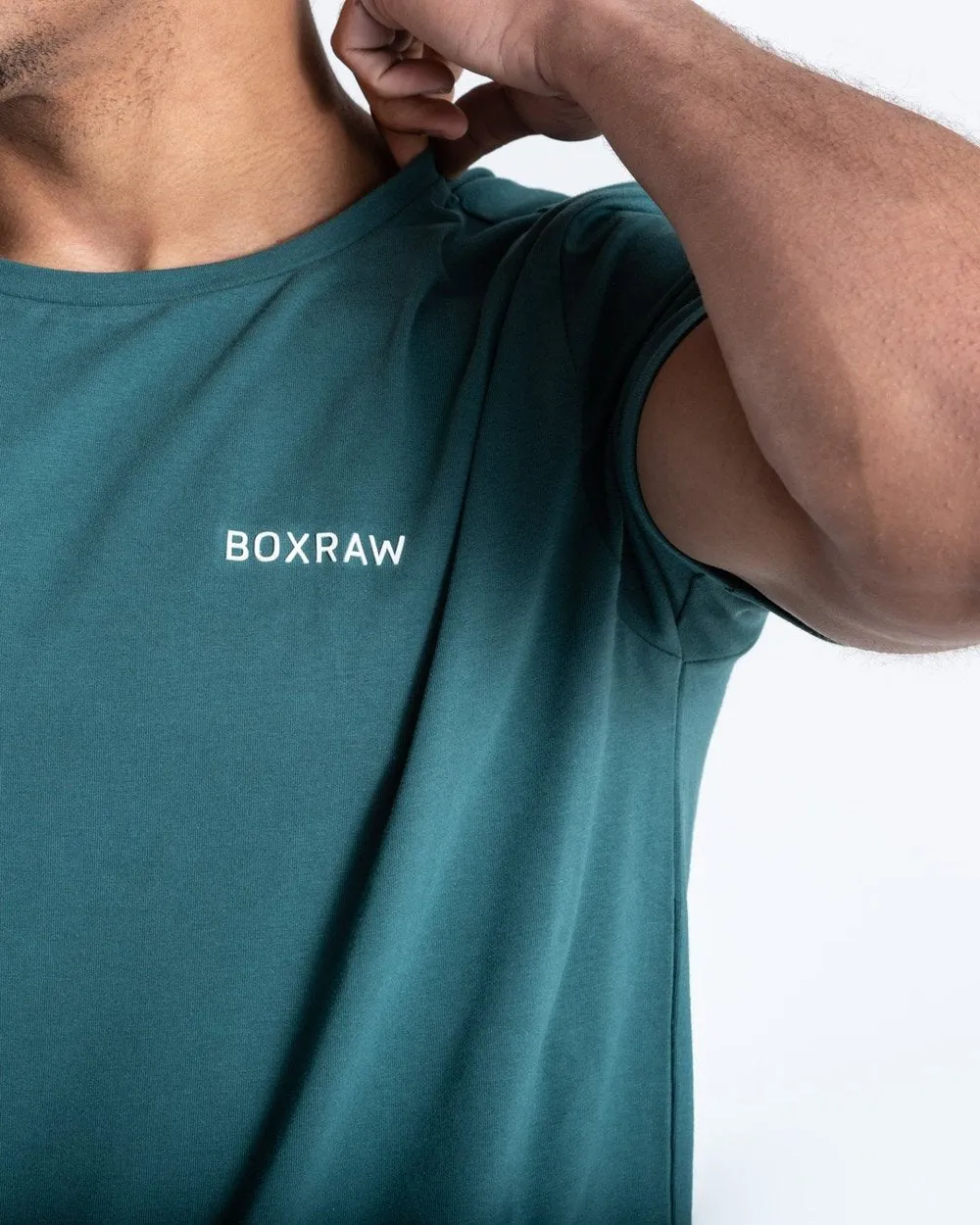 BOXRAW LOGO T-SHIRT - GREEN