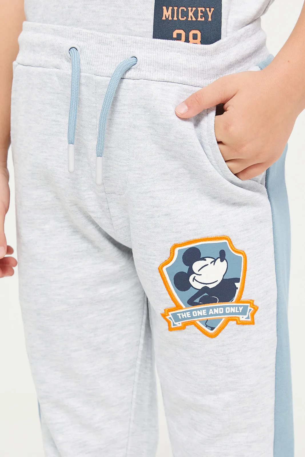 Boys Grey Active Pants