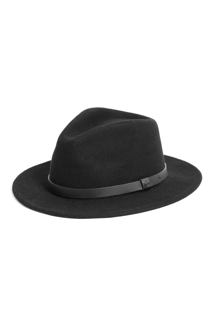 Brixton Messer Fedora Black/black