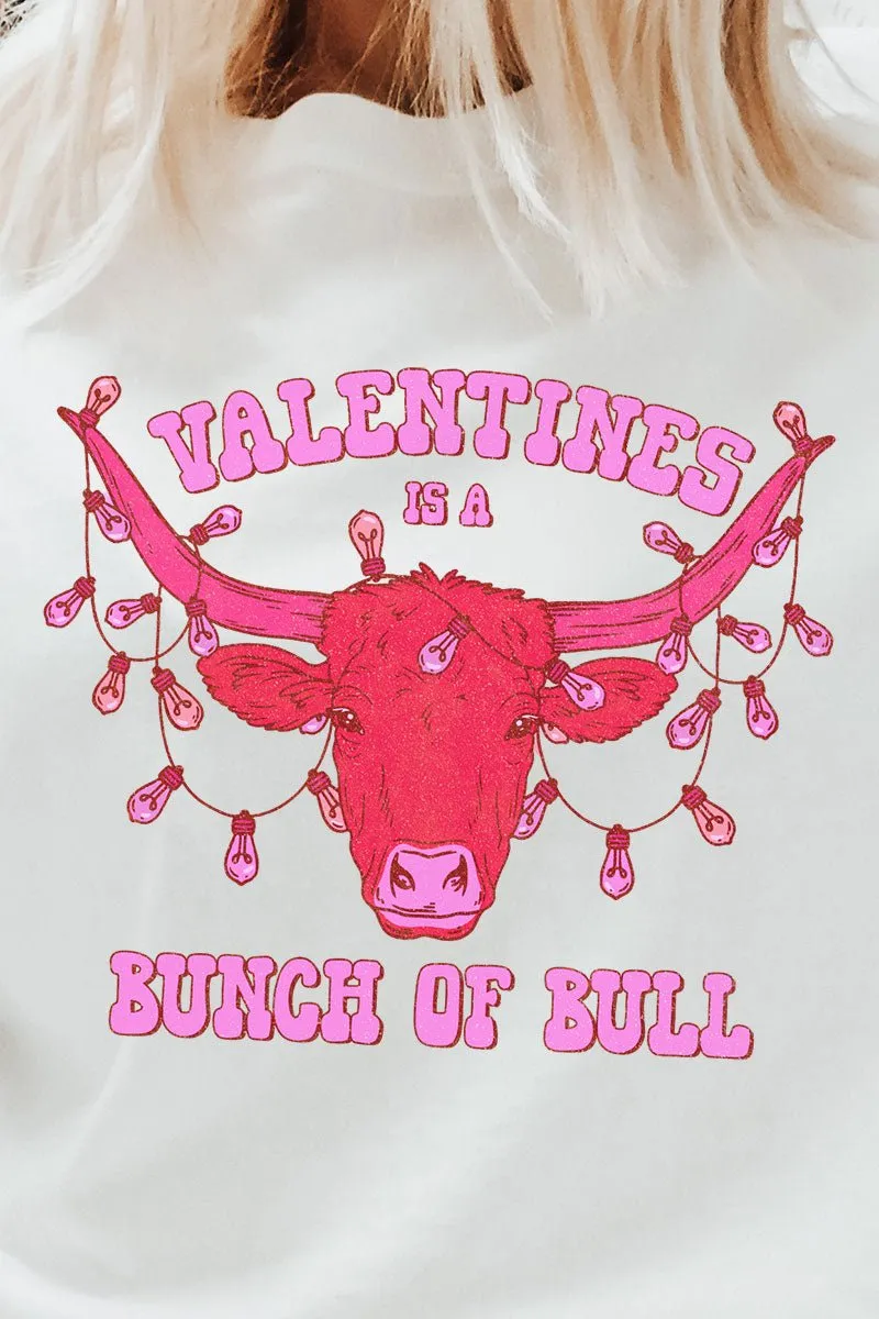 Bunch Of Bull Valentines Short Sleeve Relaxed Fit T-Shirt