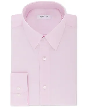 Calvin Klein men's shirt steel classic/regular non-iron stretch performance Calvin Klein, pink