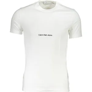 Calvin Klein White Cotton Men T-Shirt