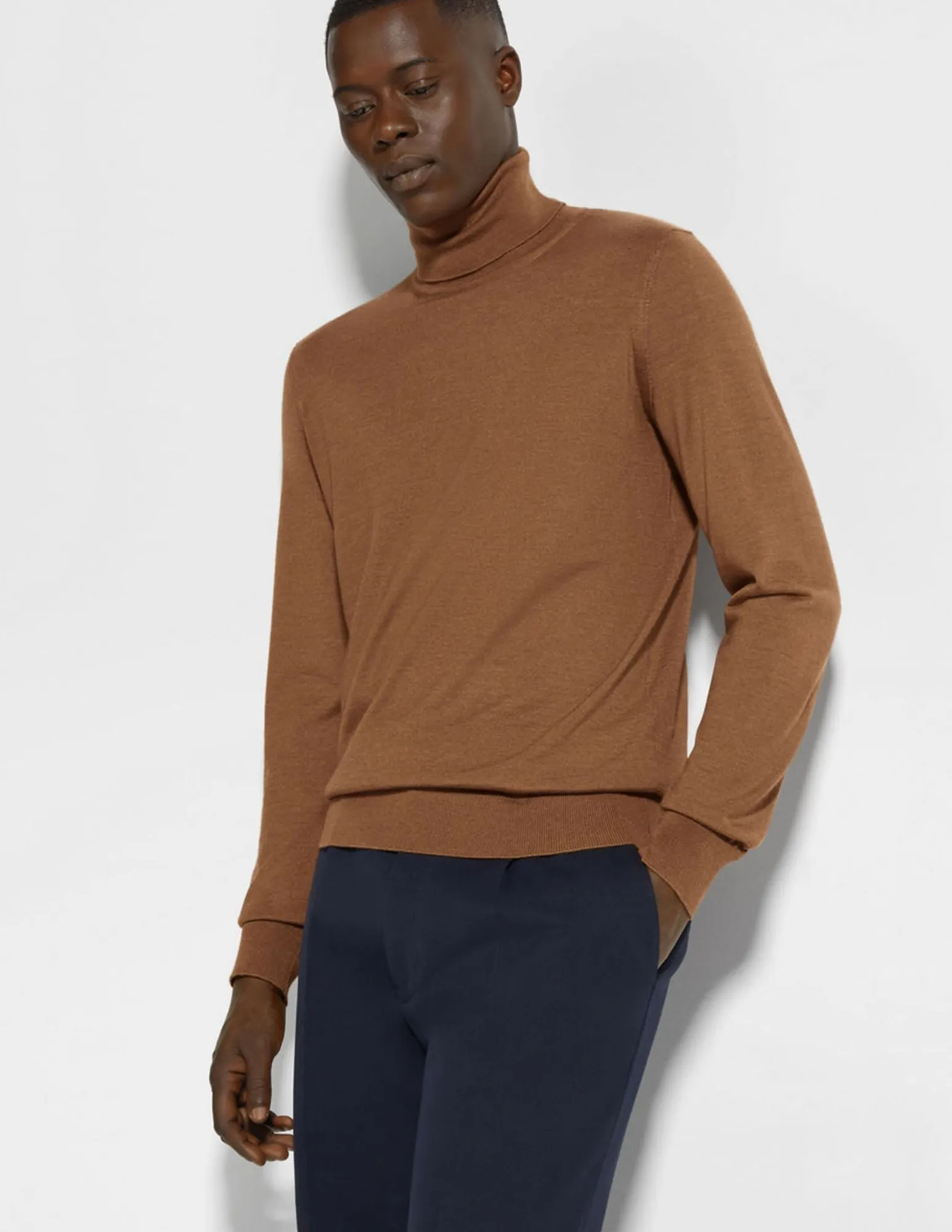 Cashseta Turtleneck | Dark Foliage Mélange