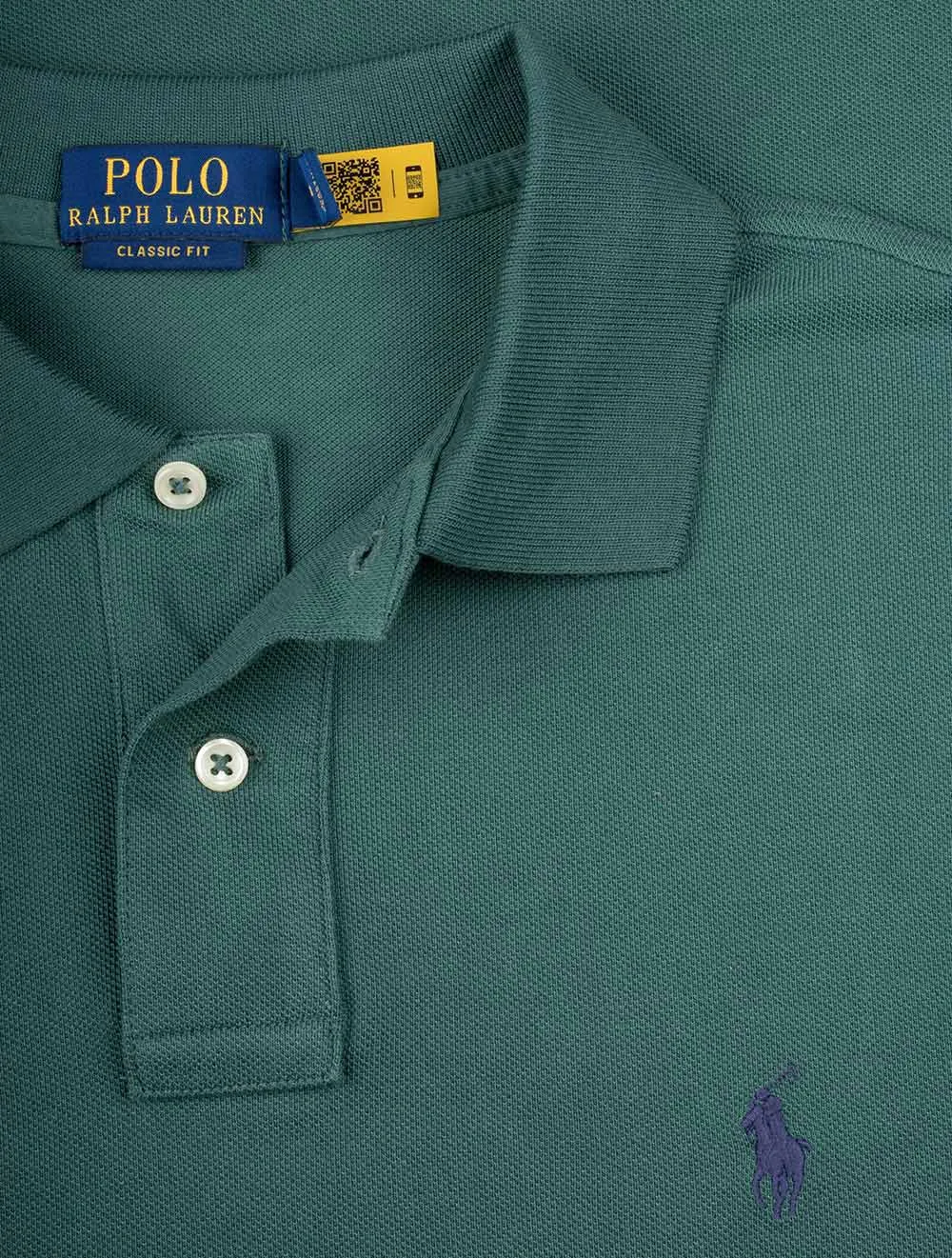 Classic Fit Polo Tartan Green