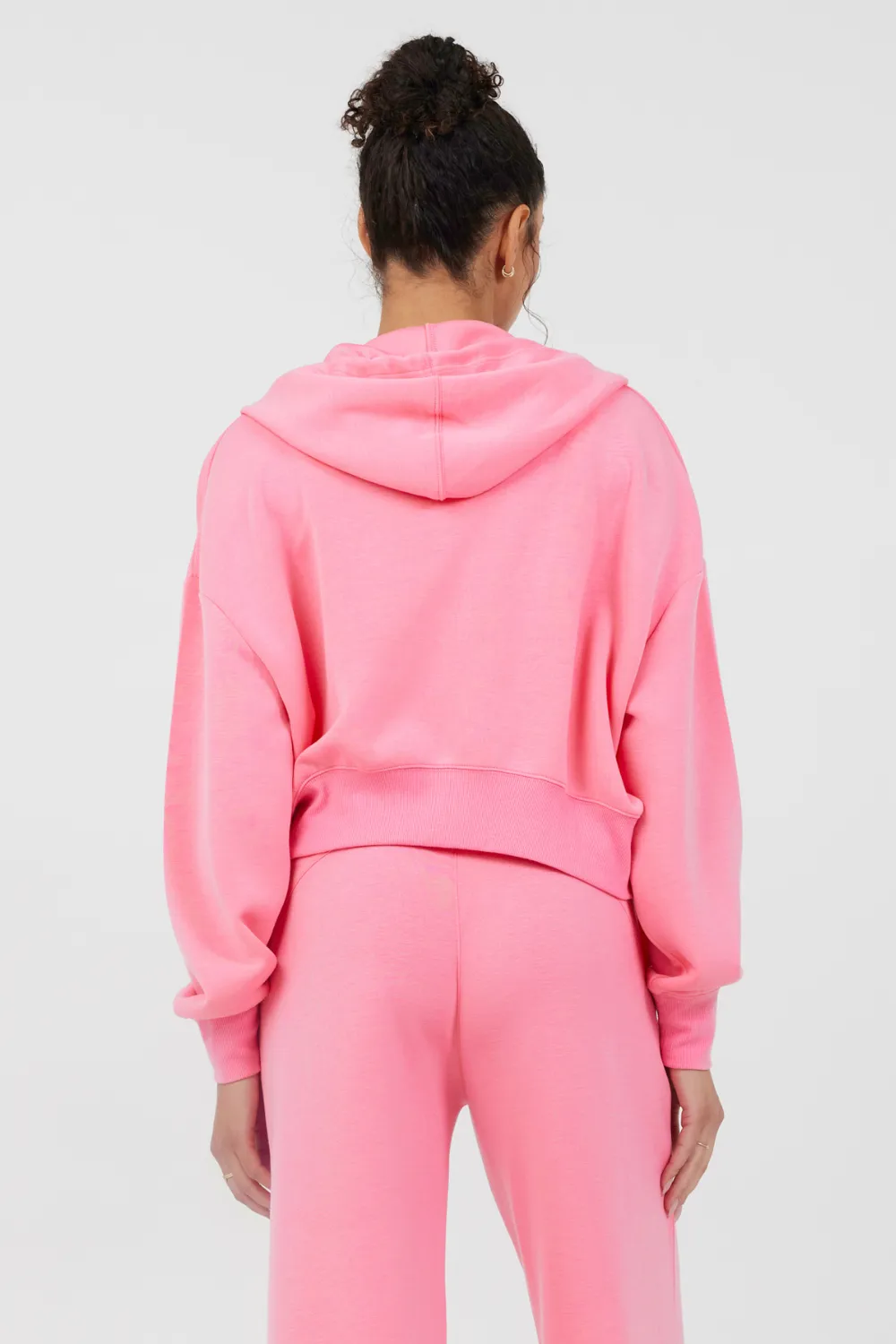 Coastal Coral Cloud Fleece Zip Up