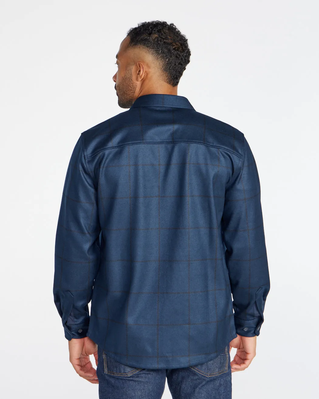 Coastal Overshirt - Ombre Plaid