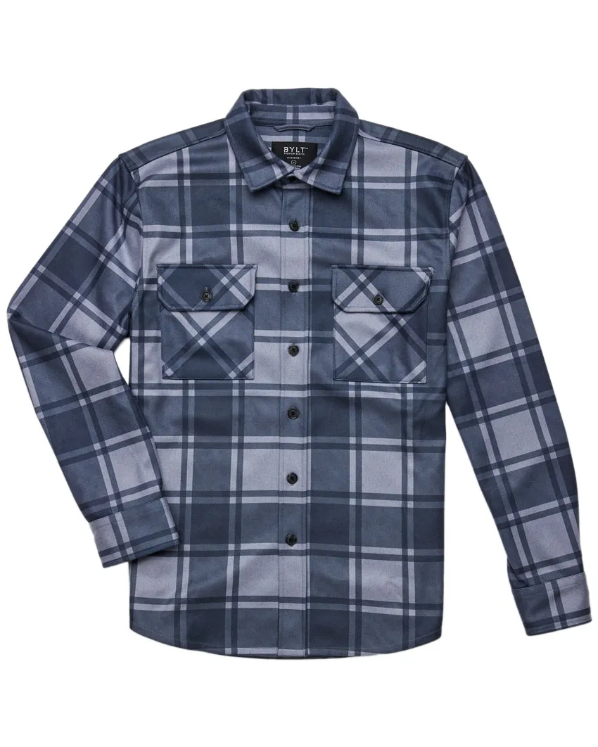 Coastal Overshirt - Ombre Plaid