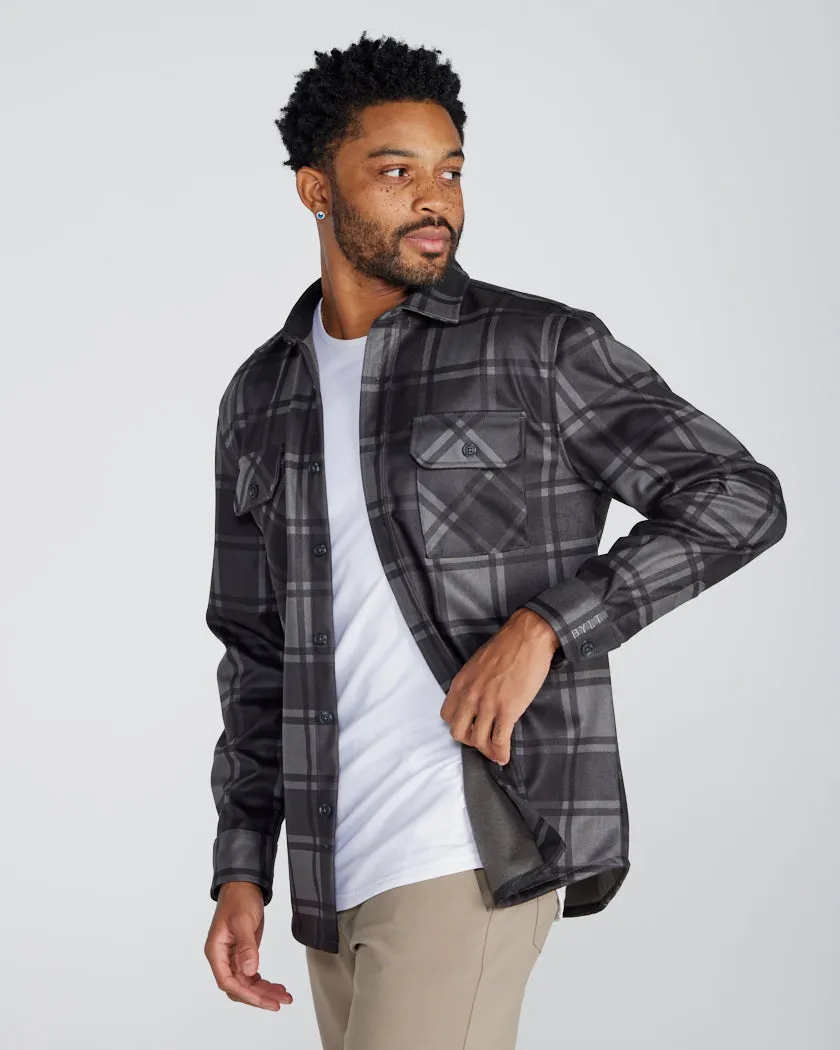 Coastal Overshirt - Ombre Plaid