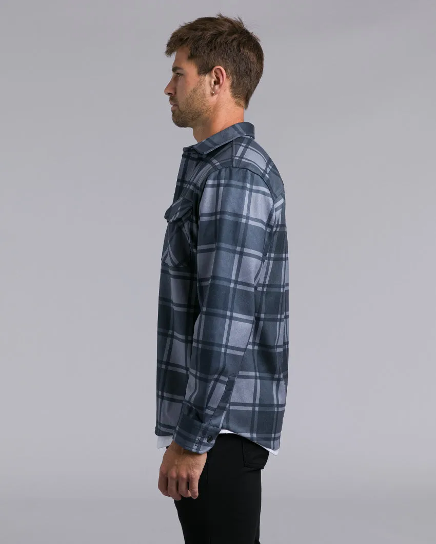 Coastal Overshirt - Ombre Plaid