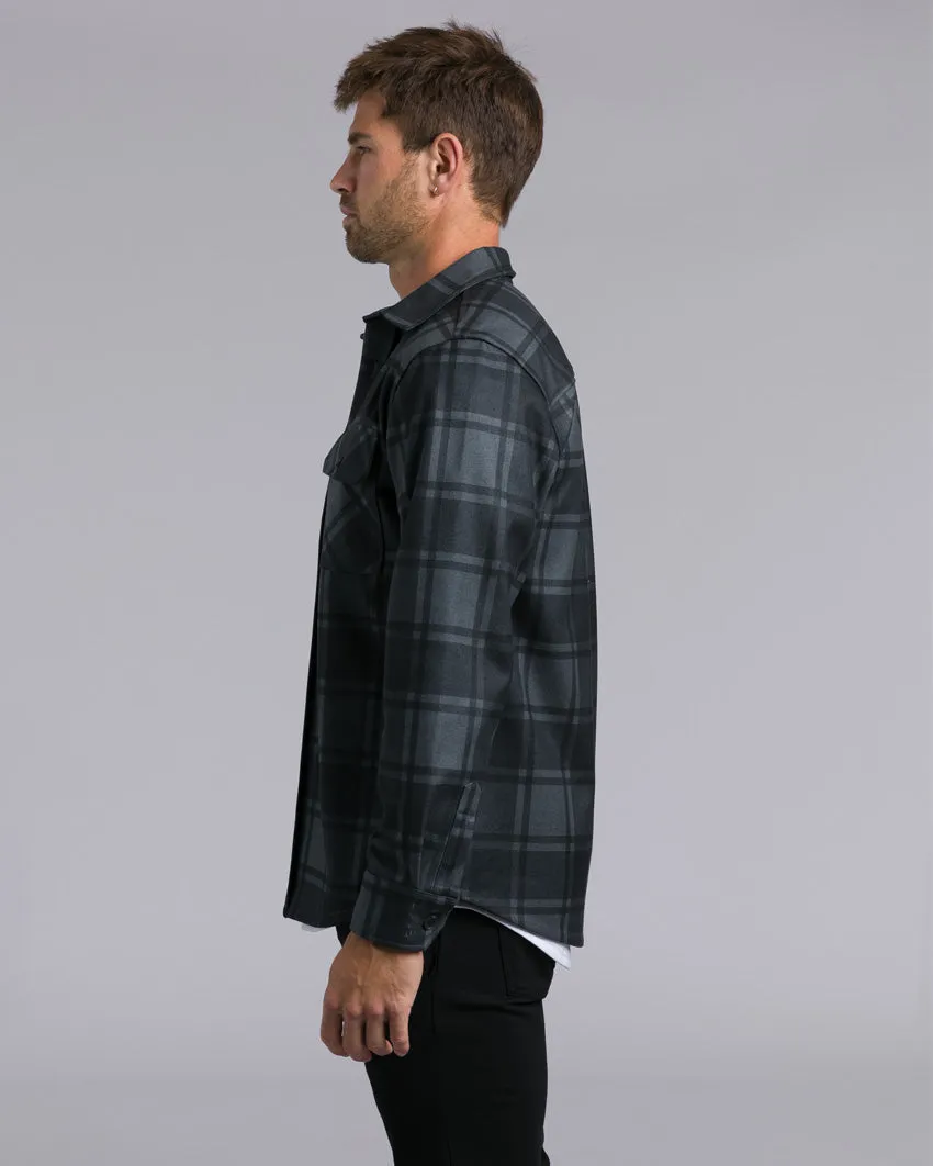 Coastal Overshirt - Ombre Plaid