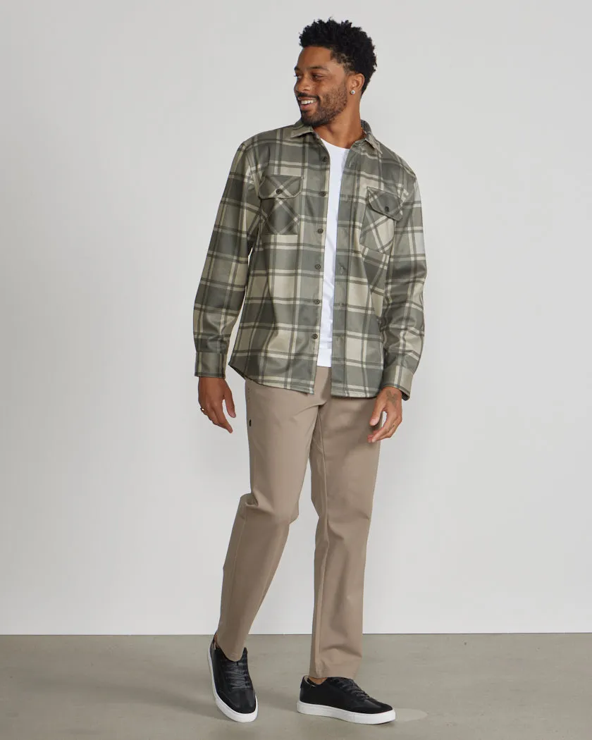 Coastal Overshirt - Ombre Plaid