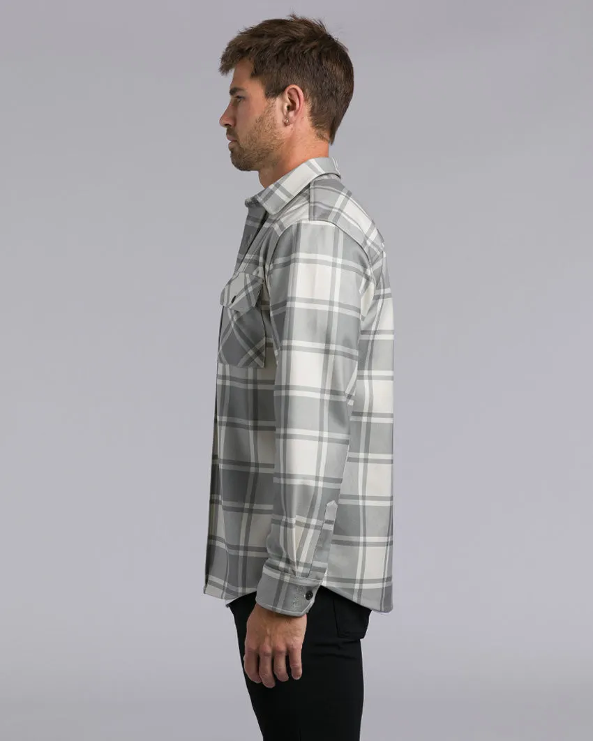 Coastal Overshirt - Ombre Plaid