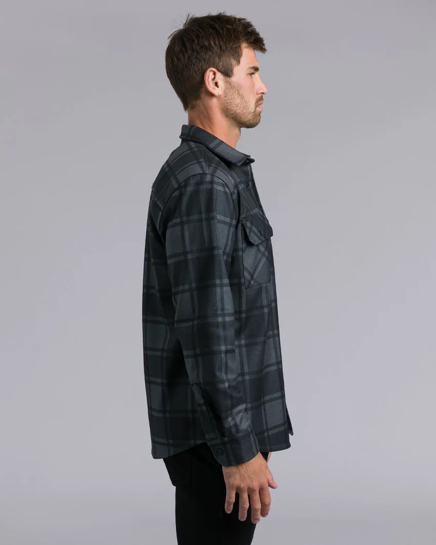 Coastal Overshirt - Ombre Plaid