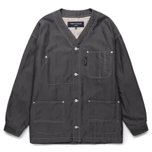 COLLARLESS CHORE JACKET