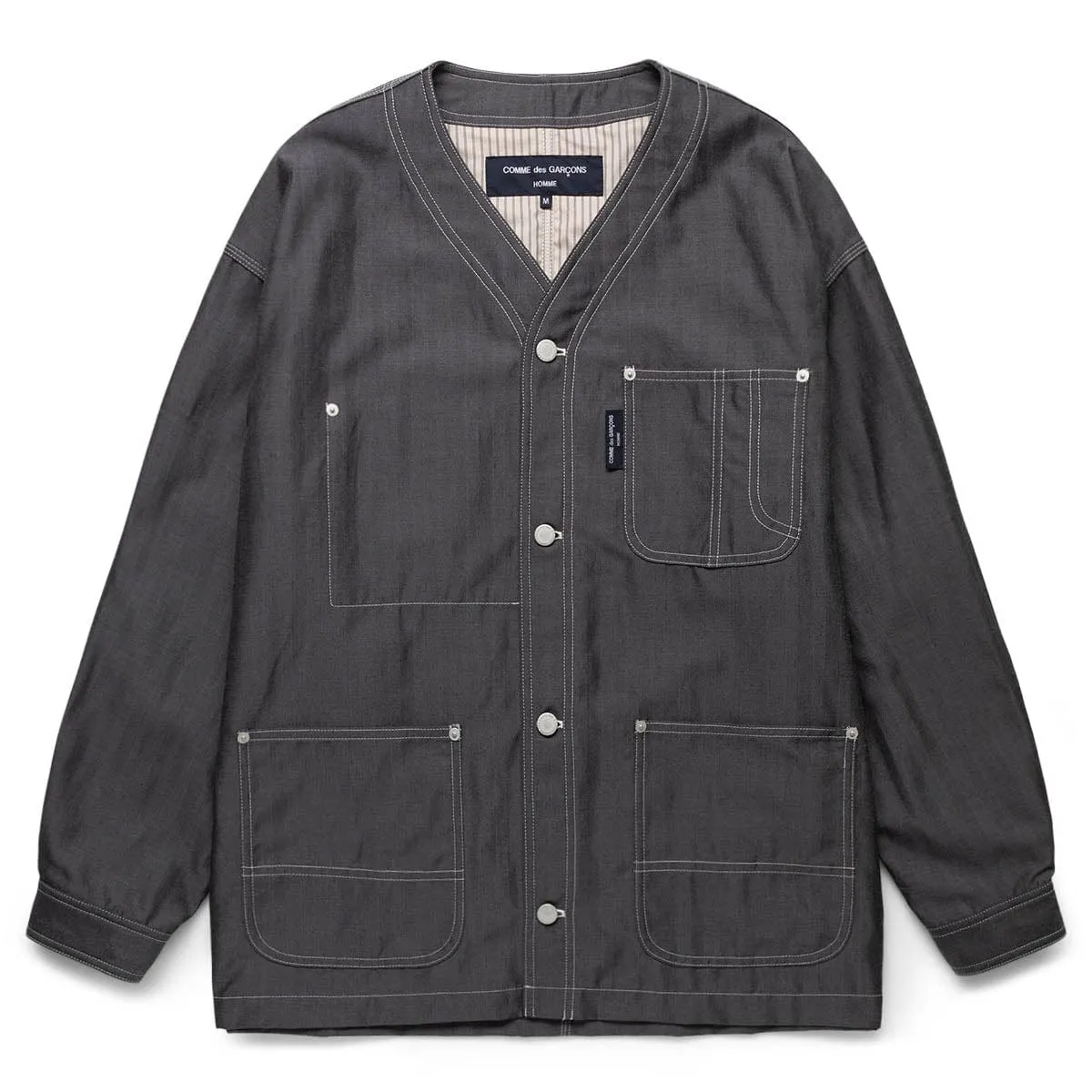 COLLARLESS CHORE JACKET