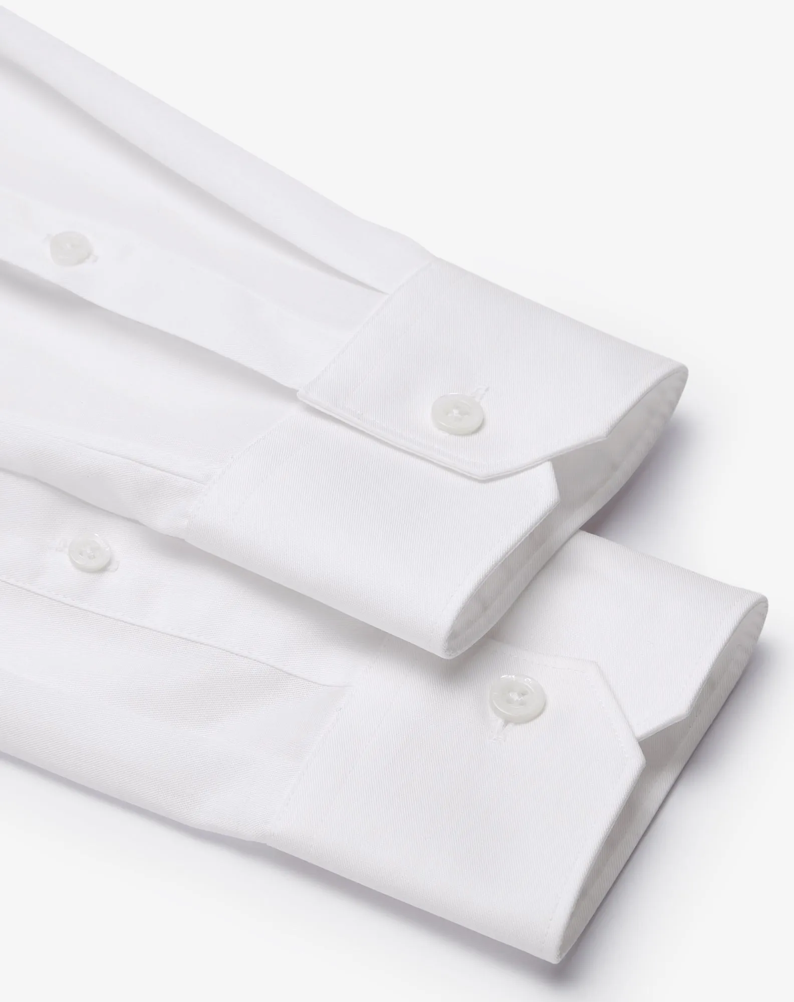 CORNELIANI Wrinkle Free Twill Shirt WHITE