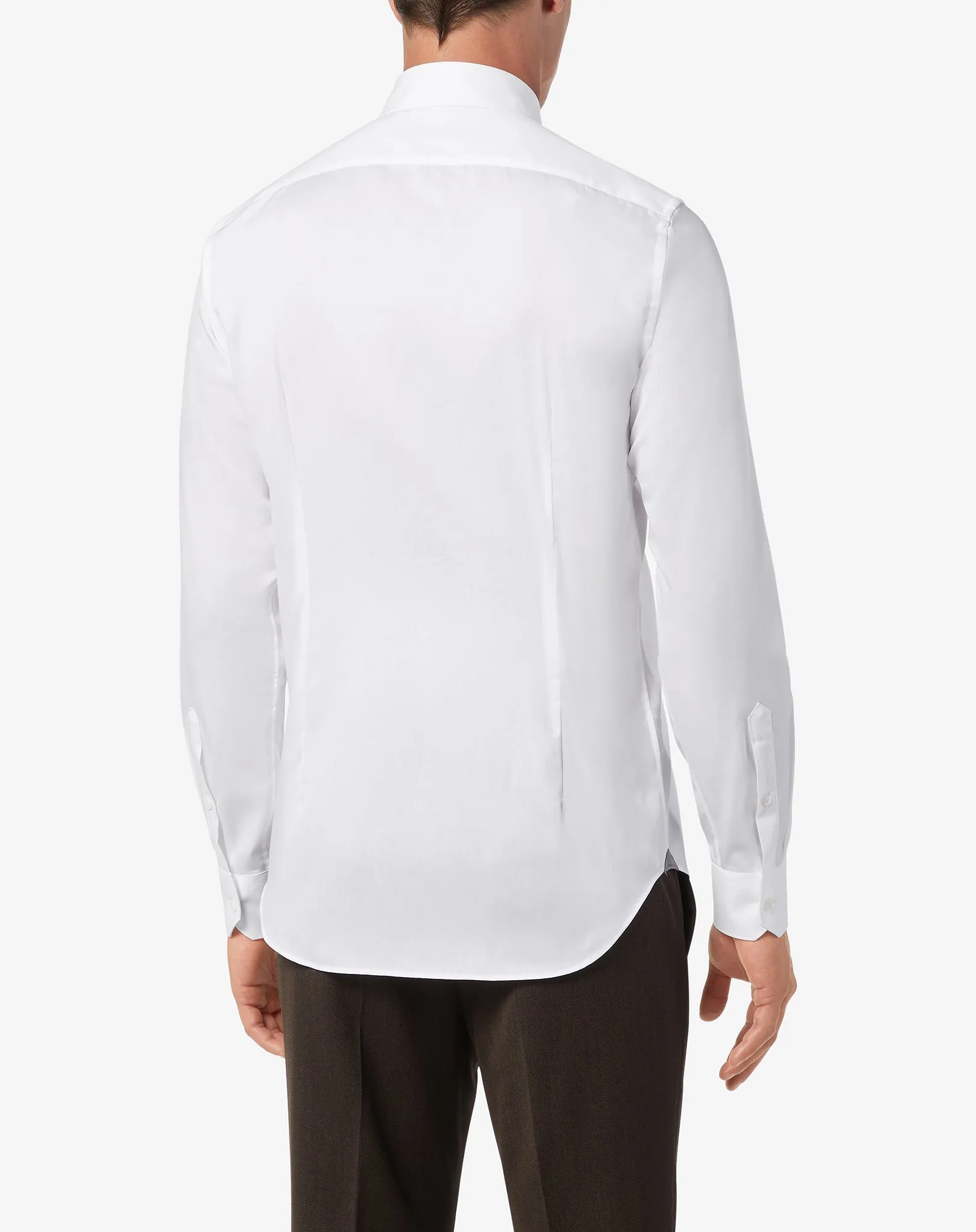 CORNELIANI Wrinkle Free Twill Shirt WHITE