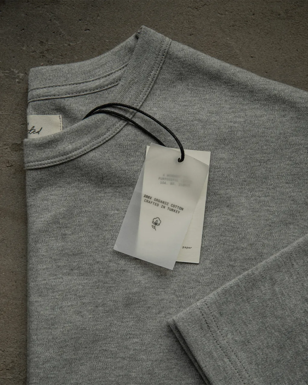 Crafted Heavyweight T-Shirt - Grey Melange