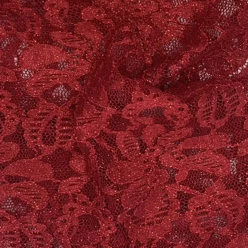 Cranberry | Metallic Sequin Lace