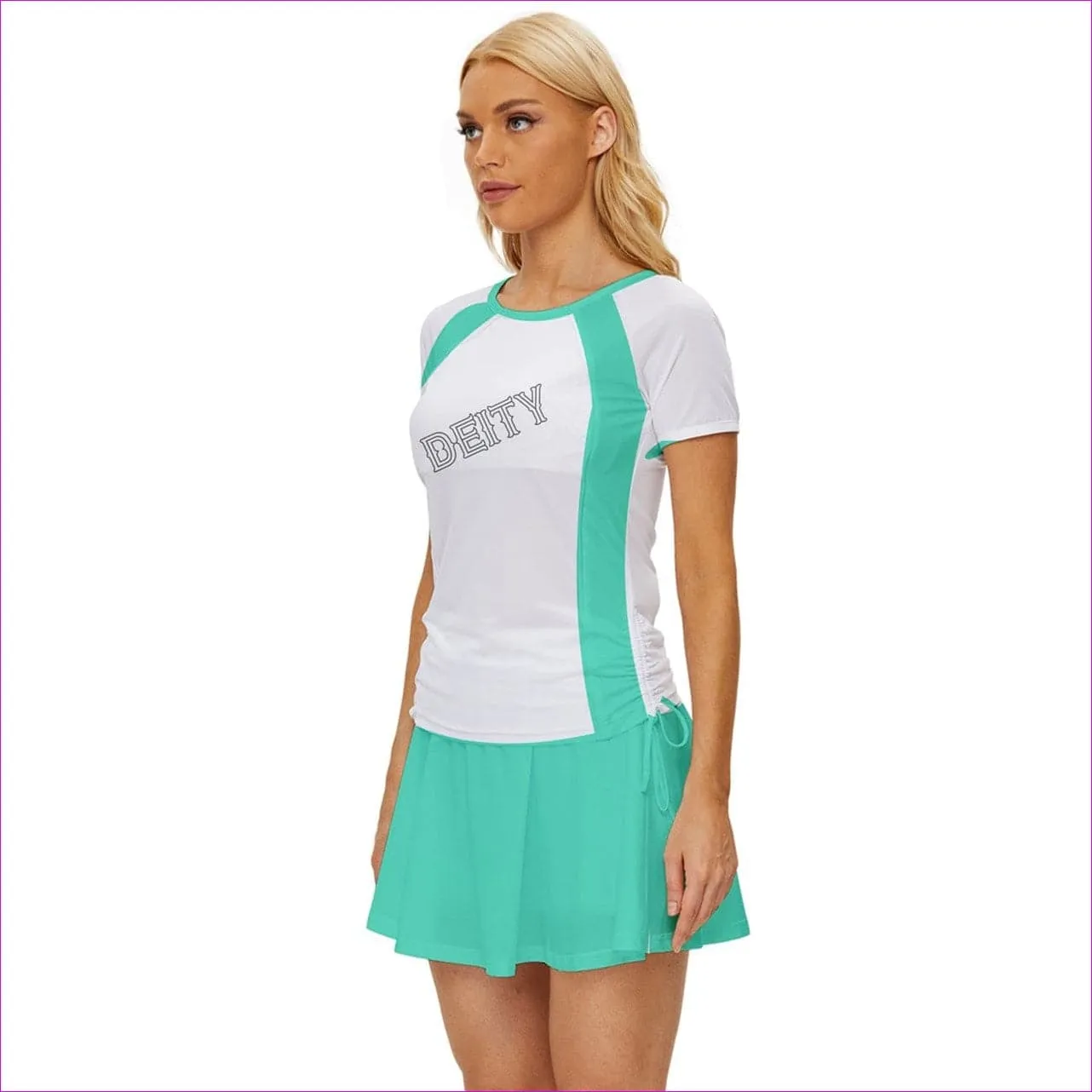 Deity Color Block Womens Sports Wear Set