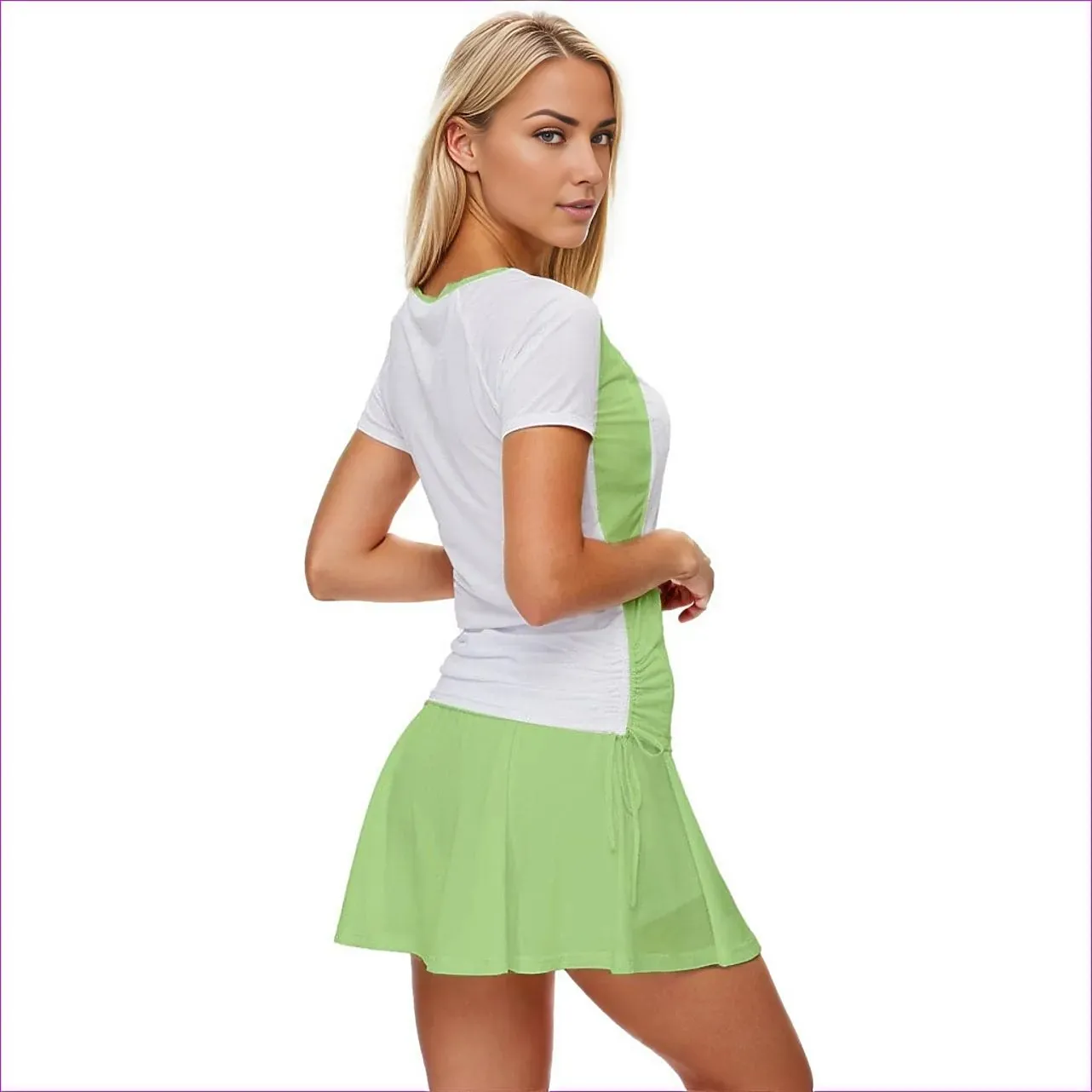 Deity Green Color Block Womens Sports Wear Set