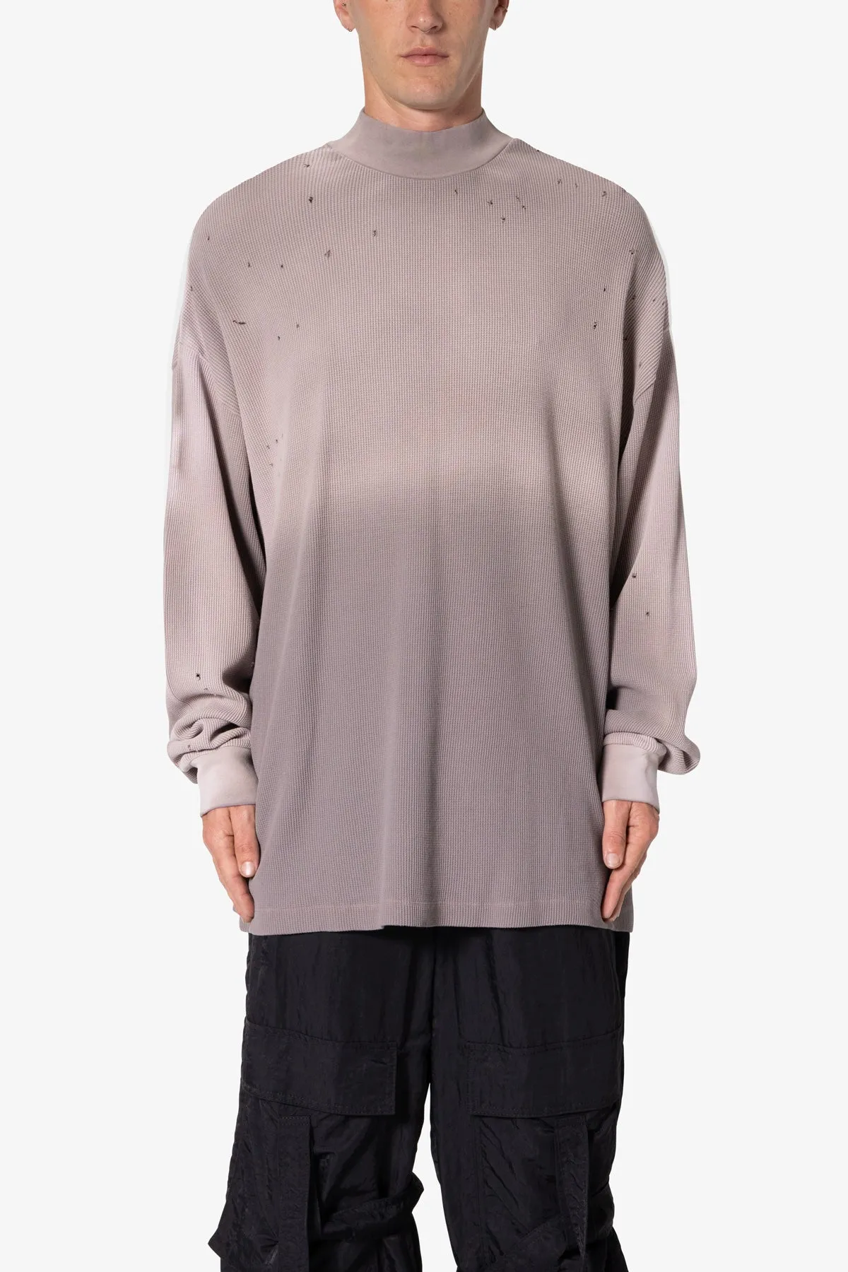 Destroyed Thermal L/S Tee - Mauve