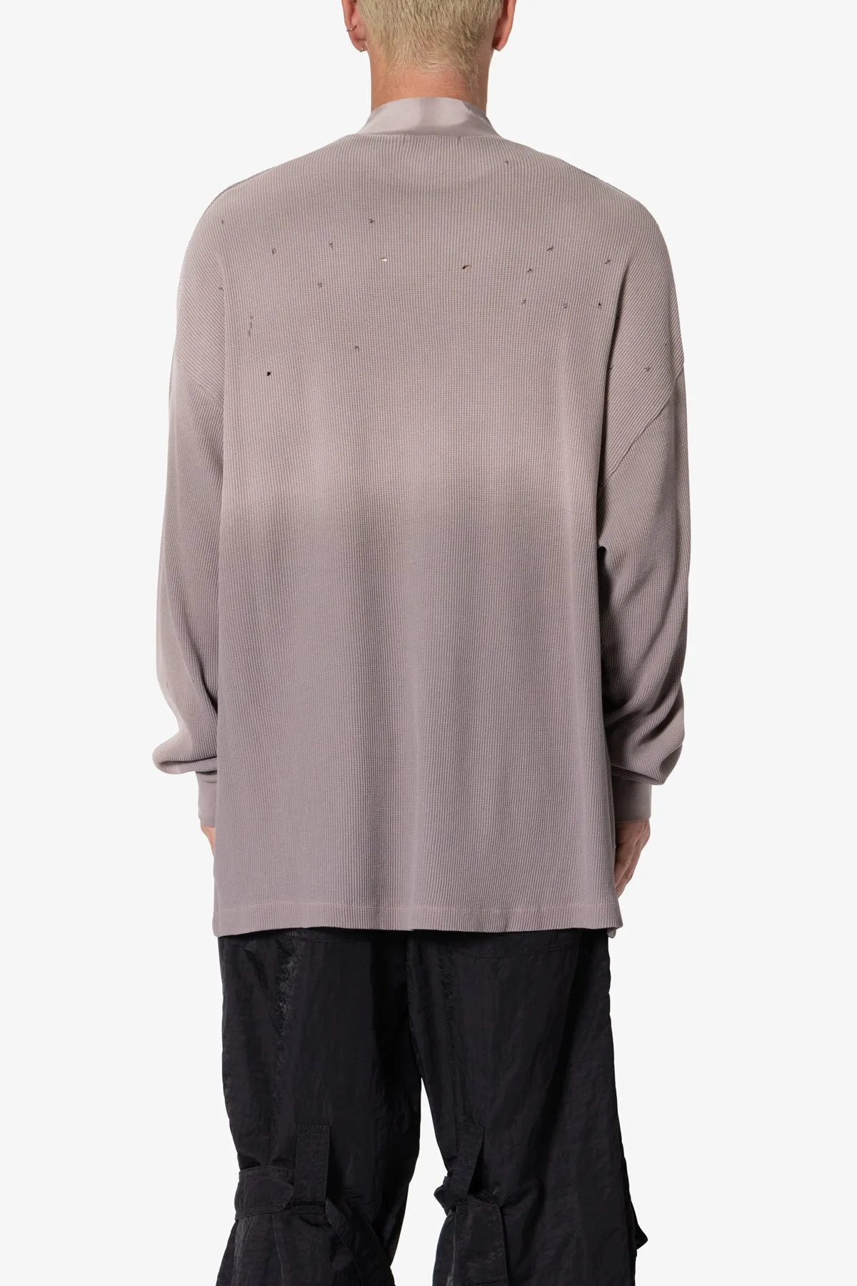 Destroyed Thermal L/S Tee - Mauve