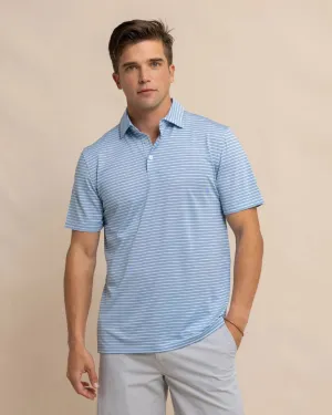 Driver Baywoods Stripe Polo (Clearwater Blue)