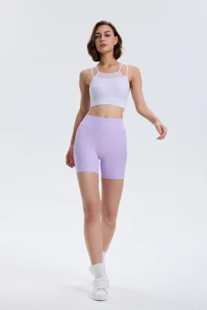 Eco Ribbed Shorts - Lavender