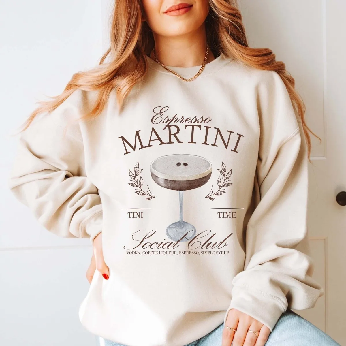 Espresso Martini Social Club Crew Sweatshirt