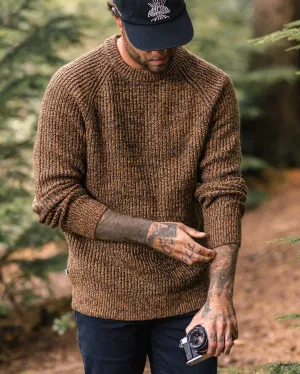 Fog Recycled Knitted Jumper - Dusty Ochre