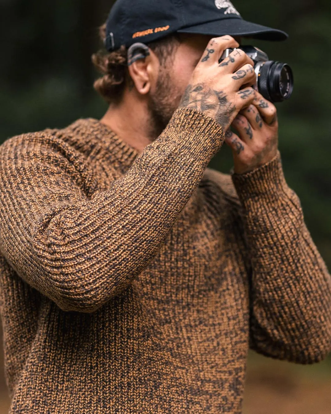 Fog Recycled Knitted Jumper - Dusty Ochre