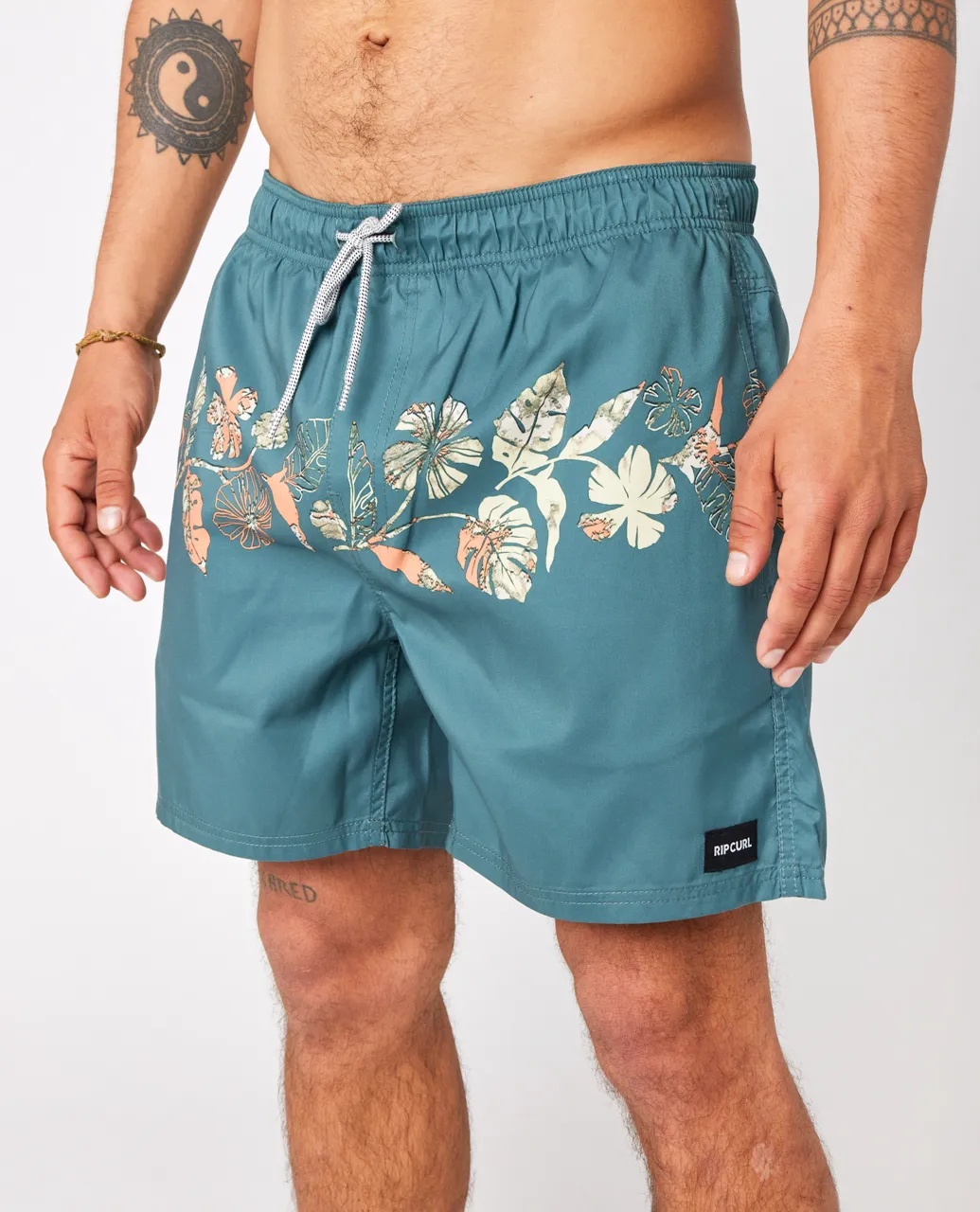 Framed Volley Shorts in Bluestone