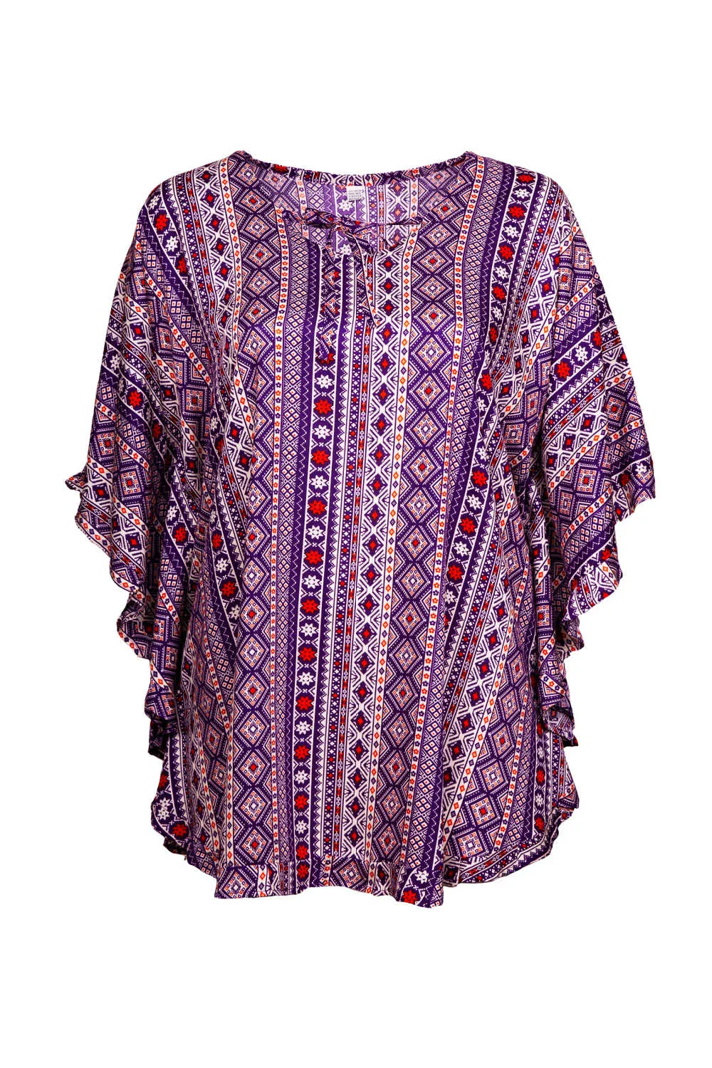 Geometric Kaftan Top