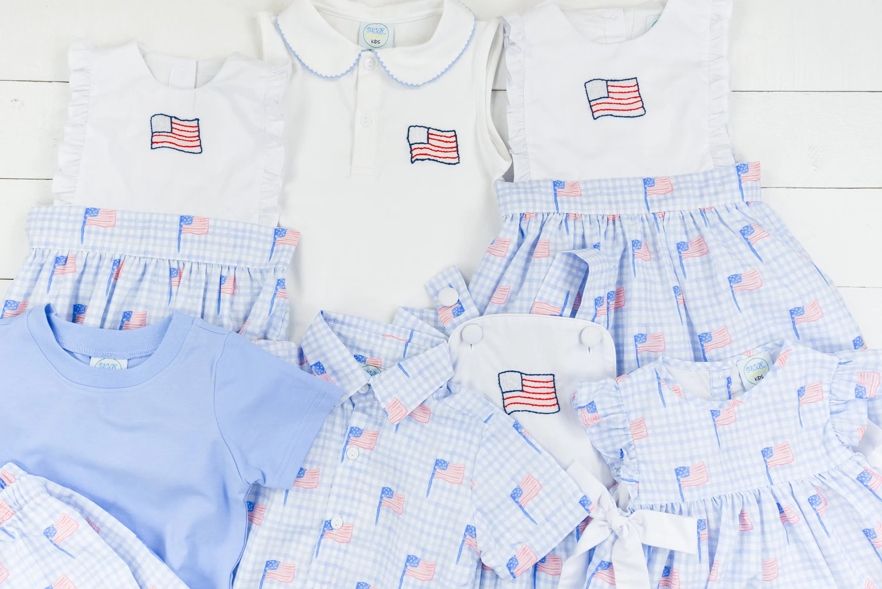 Girls America Shorts Set