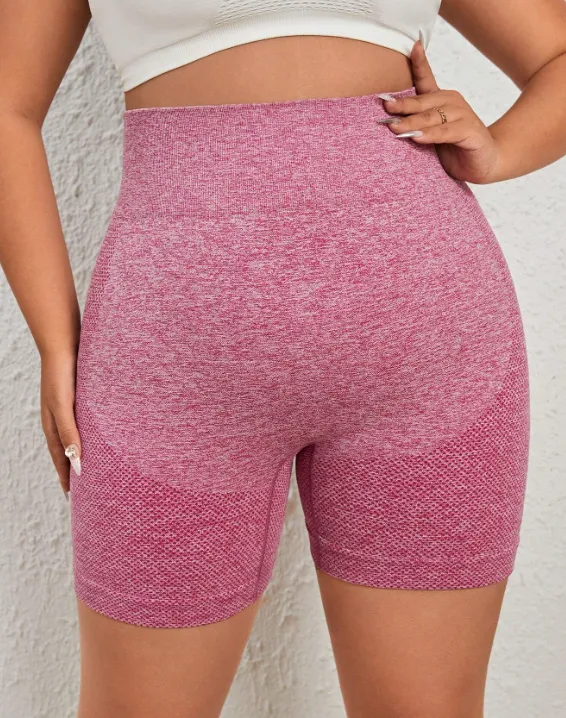 Gym Bunny Pink Scrunch Bum Gym Shorts - Plus