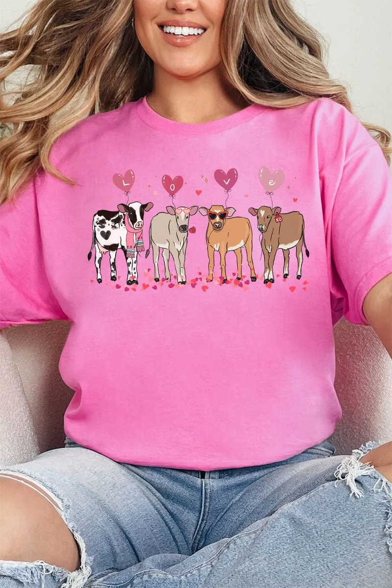 Heifer Love Short Sleeve Relaxed Fit T-Shirt