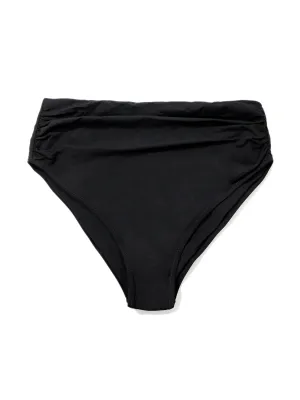 High Rise Cheeky Swimsuit Bottom Black