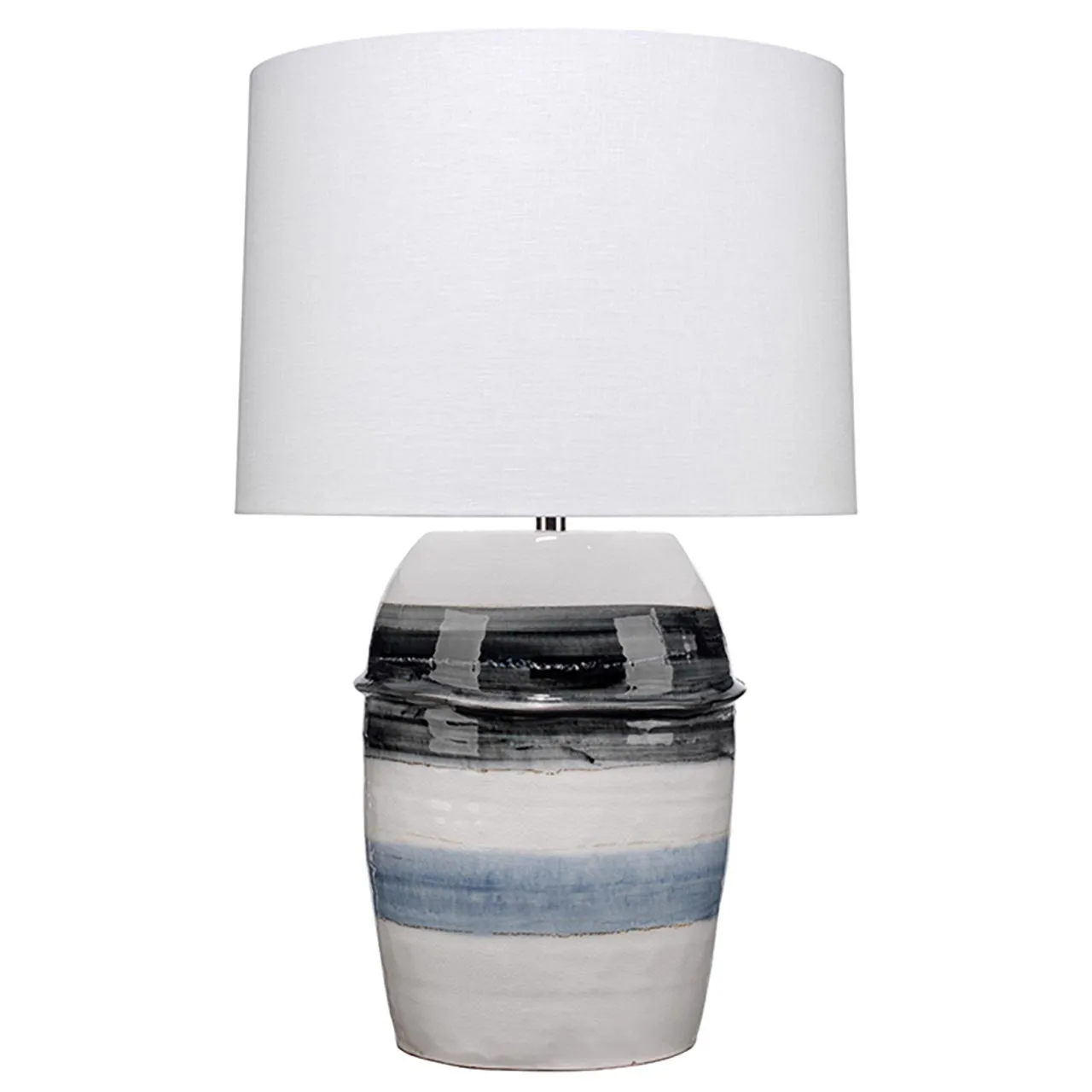 Horizon Striped Table Lamp - Blue