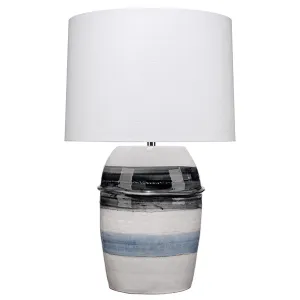 Horizon Striped Table Lamp - Blue