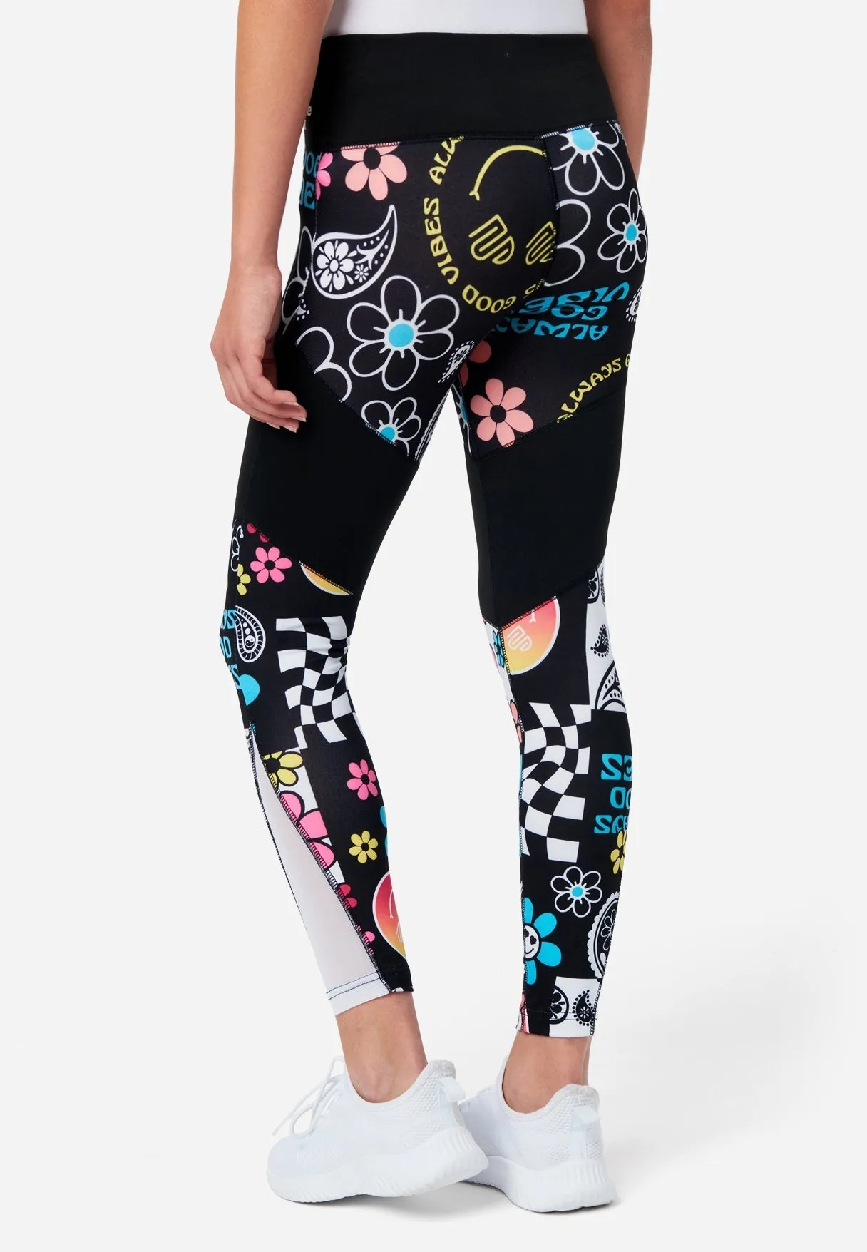 J Sport Ditsy Pieced Print Leggings