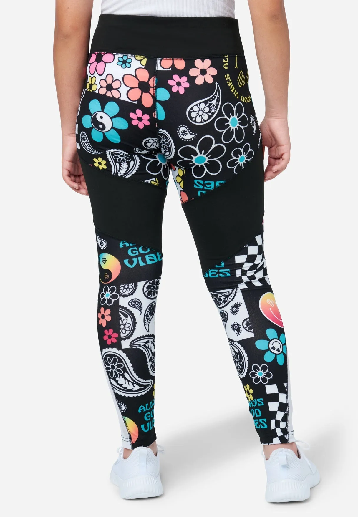 J Sport Ditsy Pieced Print Leggings